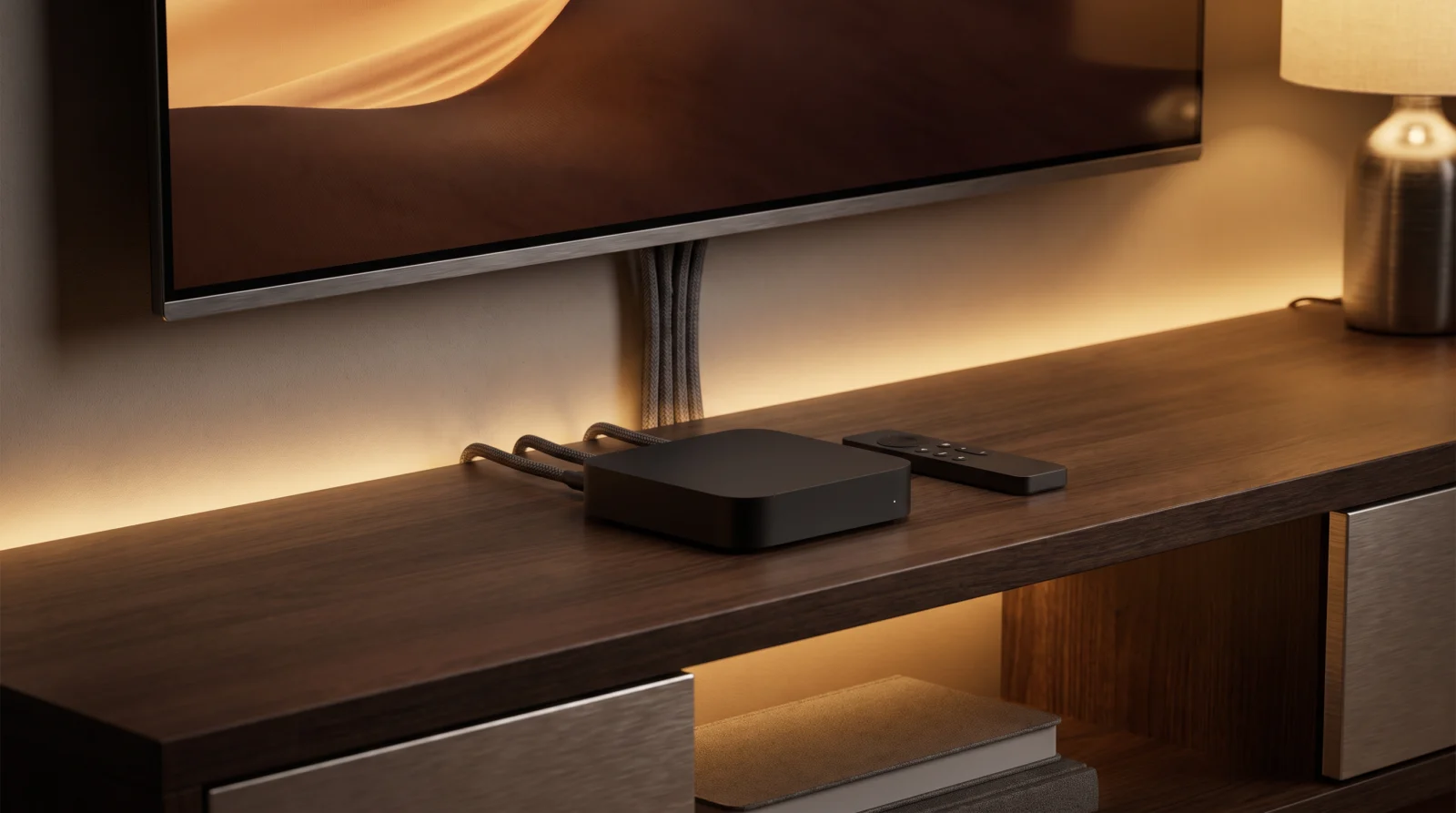 MAG box met afstandsbediening voor IPTV via een portal